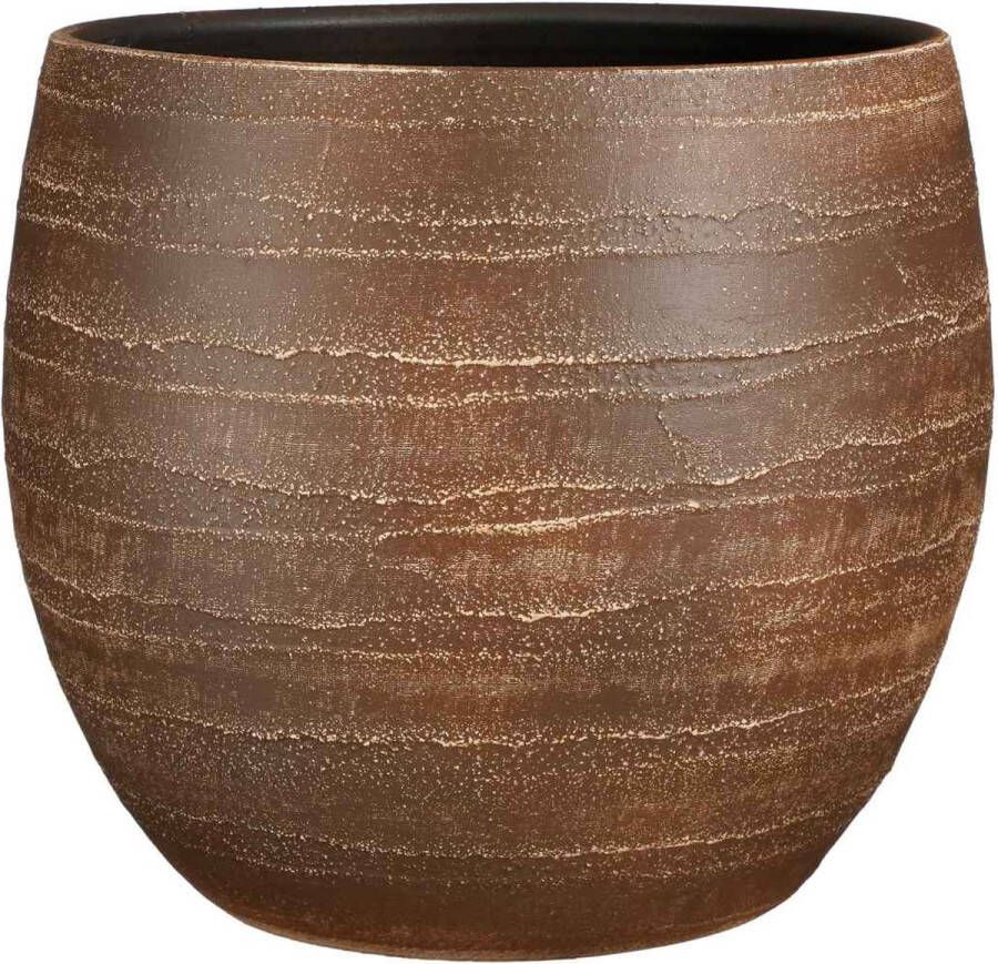 Mica Decorations Bloempot Alentejo 36x36x32 Cm Terracotta Bruin