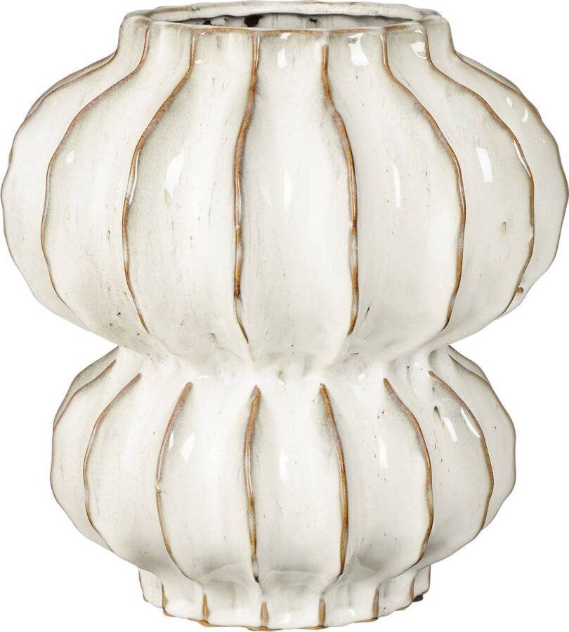 Mica Decorations Altea Vaas H35 x Ø33 cm Keramiek Off White