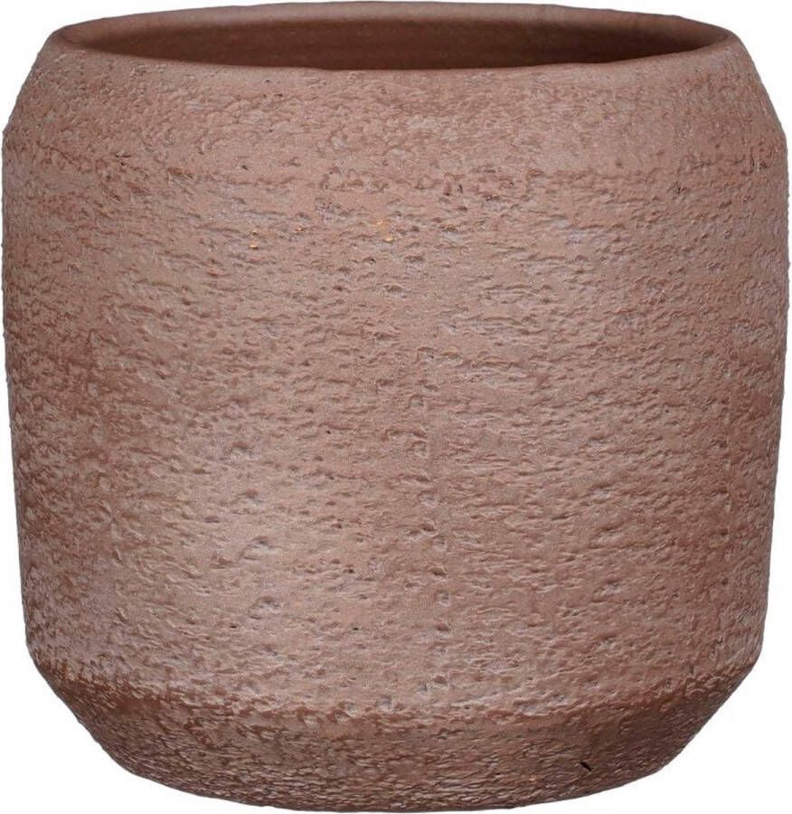 Mica Decorations Bloempot Amadora 25x25x24 Cm Terracotta Bruin