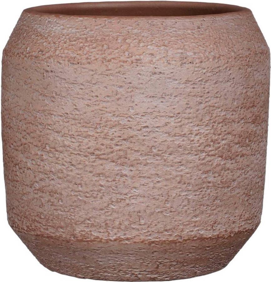Mica Decorations Amadora Bloempot 28x28x27 cm Terra Donkerbruin