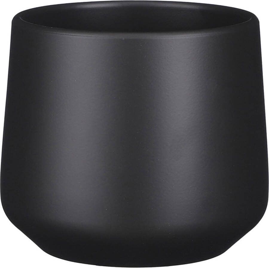 Mica Decorations Bloempot Mat Antraciet Grijs Keramiek Voor Kamerplant H14 X D15.5 Cm Plantenpotten