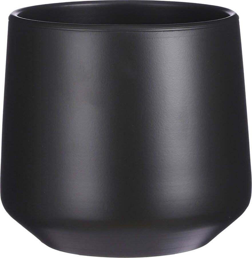 Mica Decorations Bloempot Mat Antraciet Grijs Keramiek Voor Kamerplant H26 X D28 Cm Plantenpotten