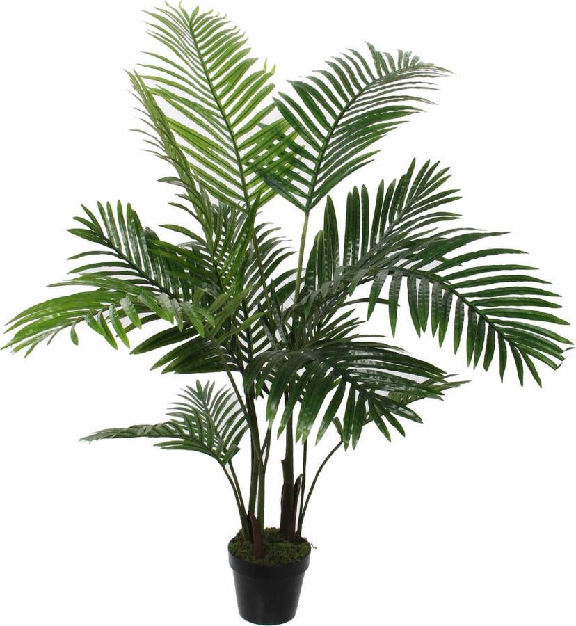 Mica Decorations grote Palm kunstplant groen H110 x D90 cm Kunstplanten