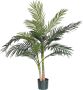 Mica Decorations Groene Areca goudpalm palmen kunstplanten 120 cm met zwarte pot Kunstplanten - Thumbnail 1