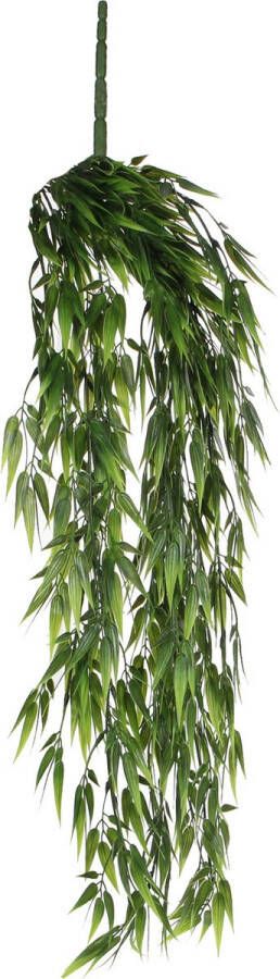 Mica Decorations Bamboe kunstplant hangplant groen hangend 80 x 20 cm