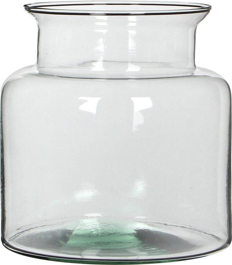 Mica Decorations Bloemenvaas Mathew gerecycled glas transparant D19 x H18 cm Vazen