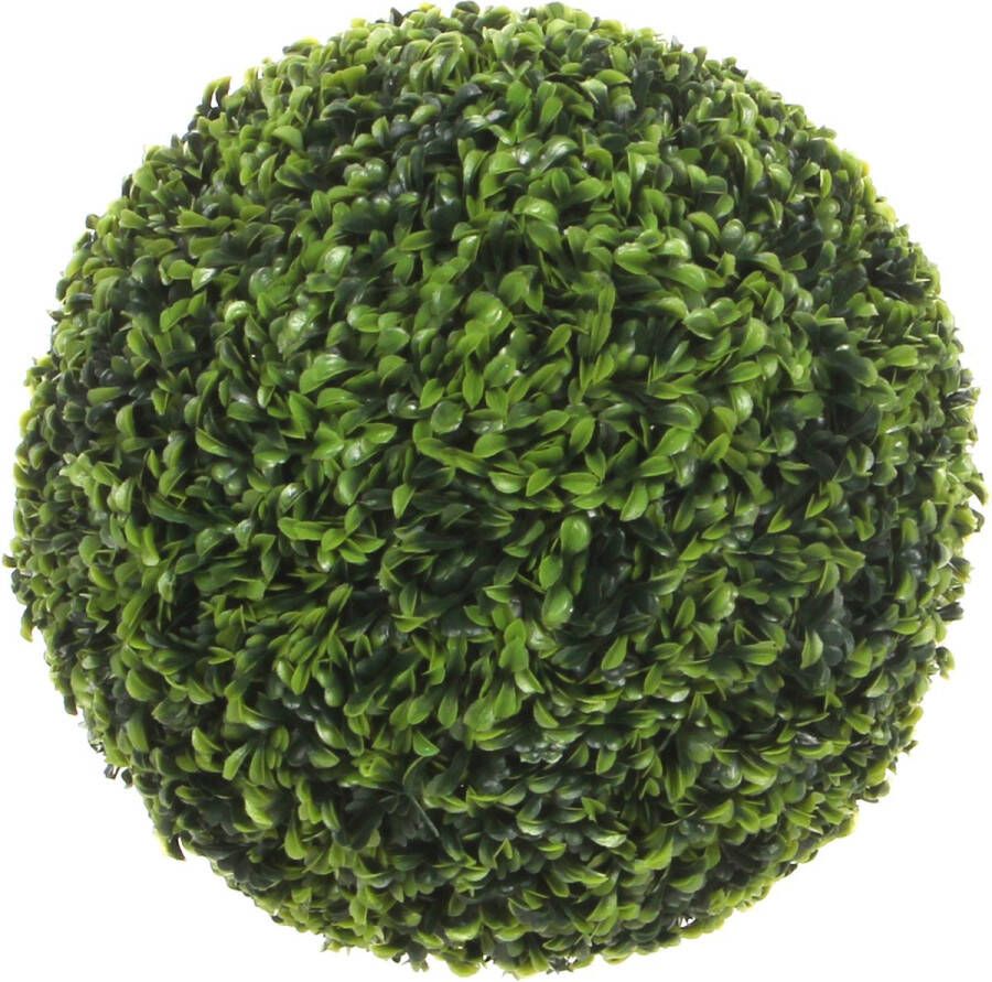 Merkloos Sans marque Kunstplant 50cm Buxus bol Theeblad Groen D 50cm Voor buiten en binnen Mica Decorations