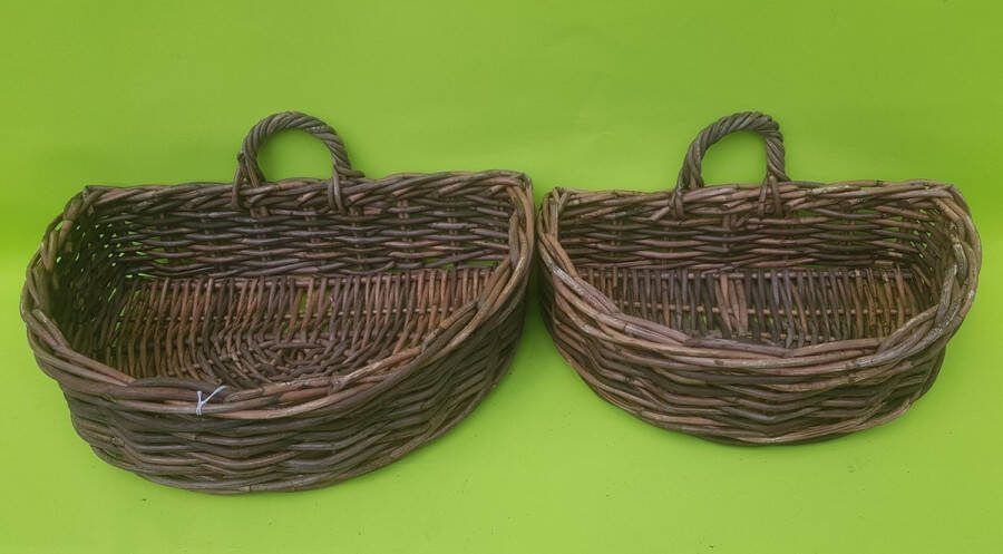 Mica Decorations Copa riet mand d. Bruin set van 2 rotan
