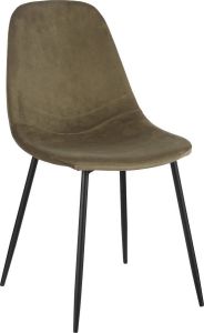 Mica Decorations Corby Eetkamerstoel Gerecycled polyester Donkergroen