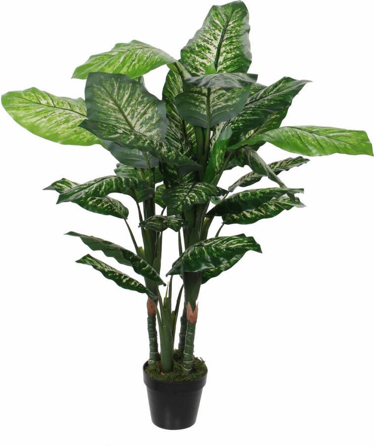 Mica Decorations Kunstplant Dieffenbachia Groen 120 Cm In Pot