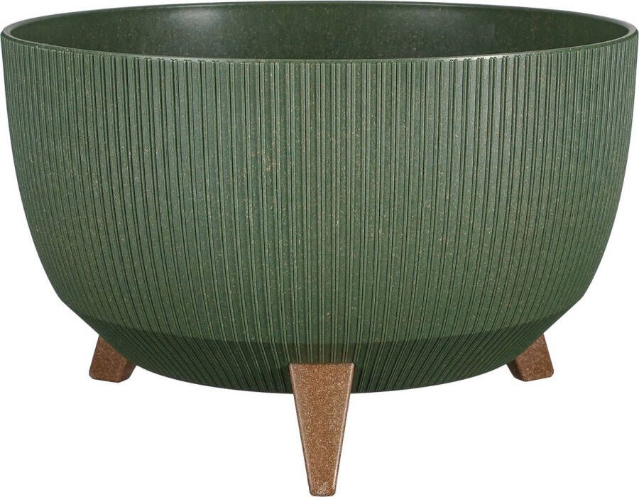 Mica Decorations Doppio Bloempot op Poten H20 5 x Ø40 cm Polypropyleen FSC Mix Groen