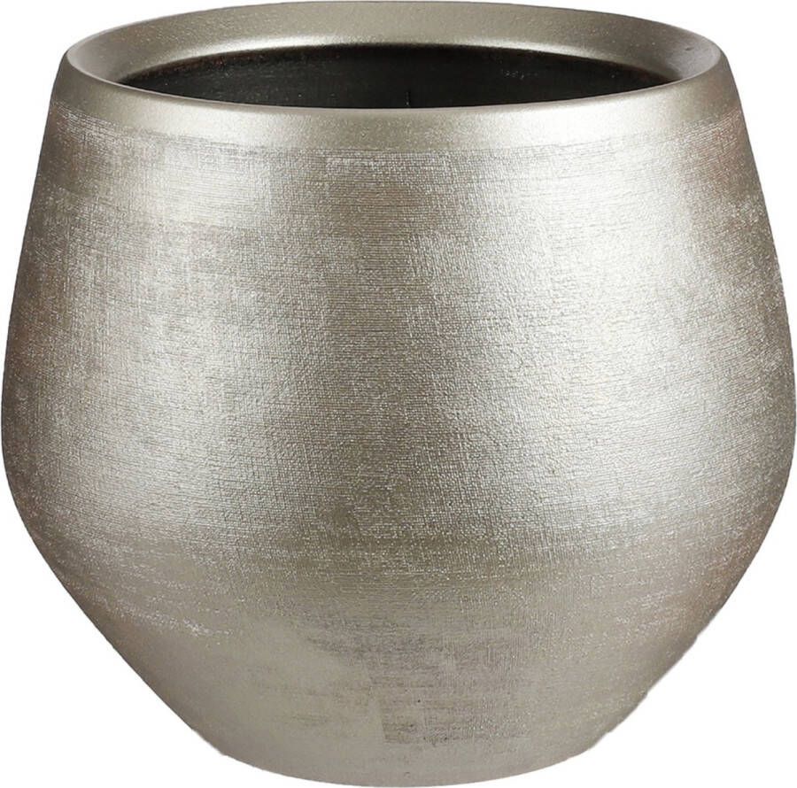 Mica Decorations Bloempot Goud Keramiek Voor Kamerplant H28 X D33 Cm Plantenpotten