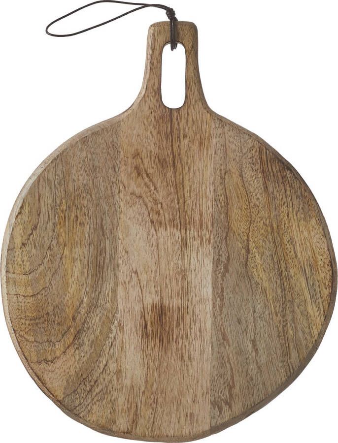 Mica Decorations Duko Serveerplank Ø28 cm 100% FSC Mangohout Bruin