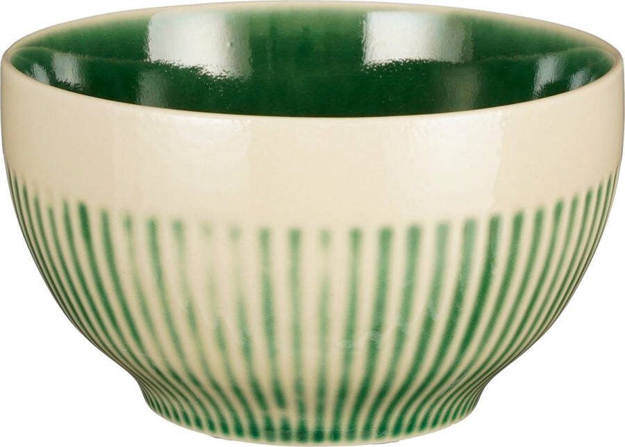 Mica Decorations Elice Schaal Ø14 cm Keramiek Groen