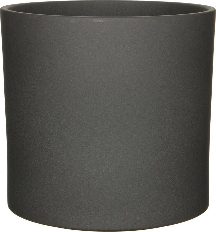 Mica Decorations Bloempot Mat Donkergrijs Keramiek Voor Kamerplant H31 X D32.5 Cm Plantenpotten