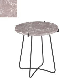 Mica Decorations Farah Bijzettafel H45 x Ø43 cm Metaal Lichtbruin