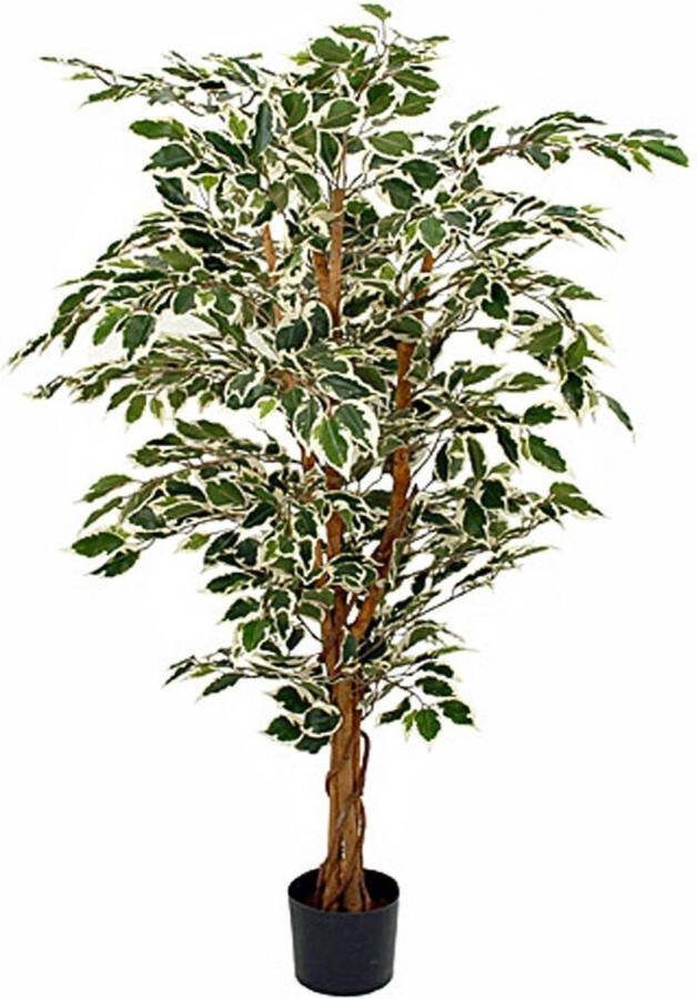 Mica Decorations Ficus Kunstplant H150 x Ø75 cm Groen Bont