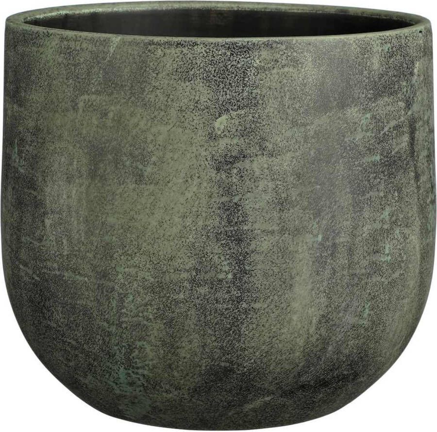 Mica Decorations Giovanni Bloempot 29x29x25 cm Keramiek Groen