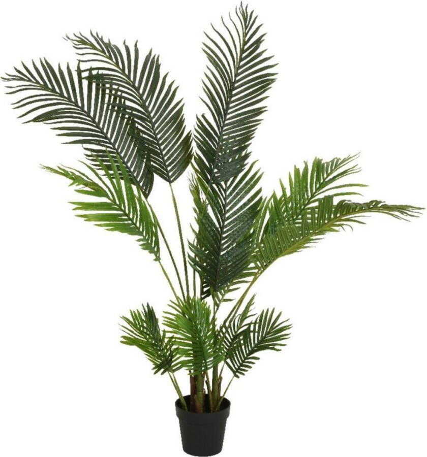 Mica Decorations Groene Palm Areca goudpalm kunstplanten 150 cm in pot Kamerplant kunstplanten nepplanten