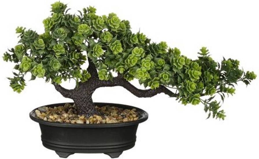 Mica Decorations Kunstplant Bonsai Groen 33 x 13 x 21 cm