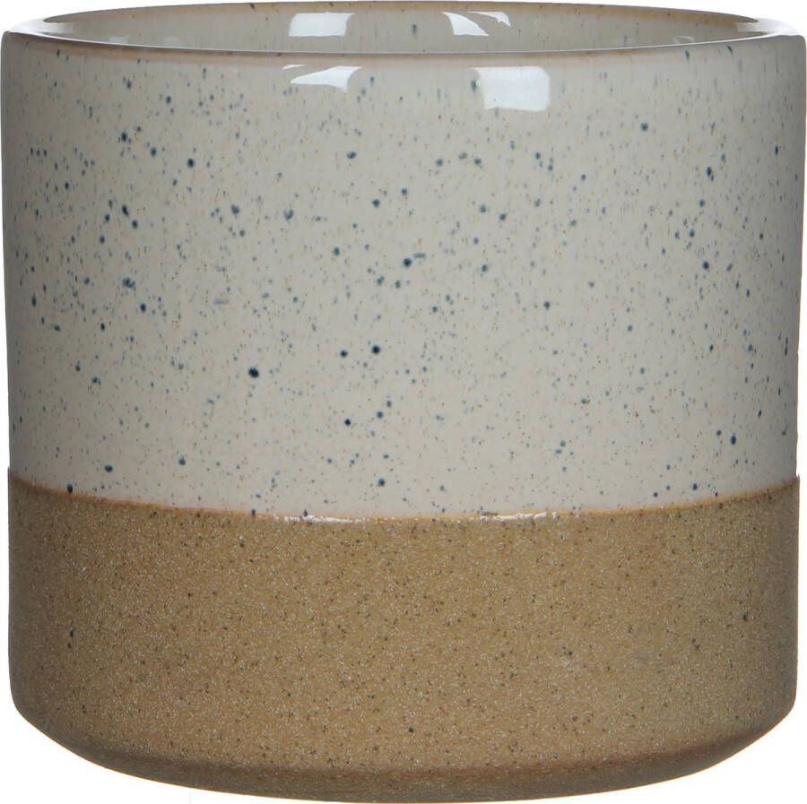 Mica Decorations Lago Bloempot H16 5 x Ø18 cm Wit
