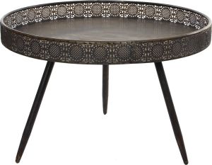 Mica Decorations Bijzettafel Lagune rond metaal brons H45 5 x D70 Bijzettafels