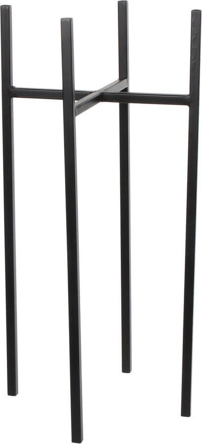 Mica Decorations Ascot Plantenstandaard L24 x B24 x H55 cm Metaal Zwart