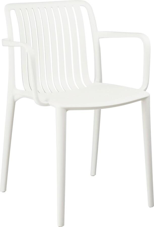 Mica Decorations Paloma Tuinstoel L53 x B53 x H77 5 cm Polypropyleen Wit