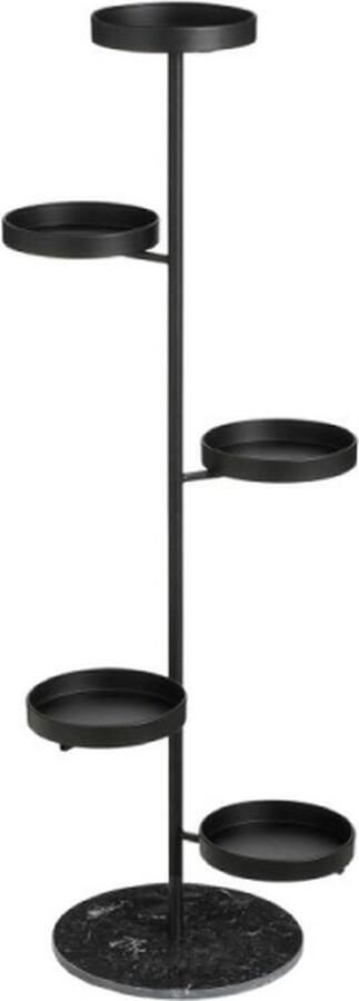 Mica Decorations Plantenstandaard 48 x 43 x 120cm Zwart