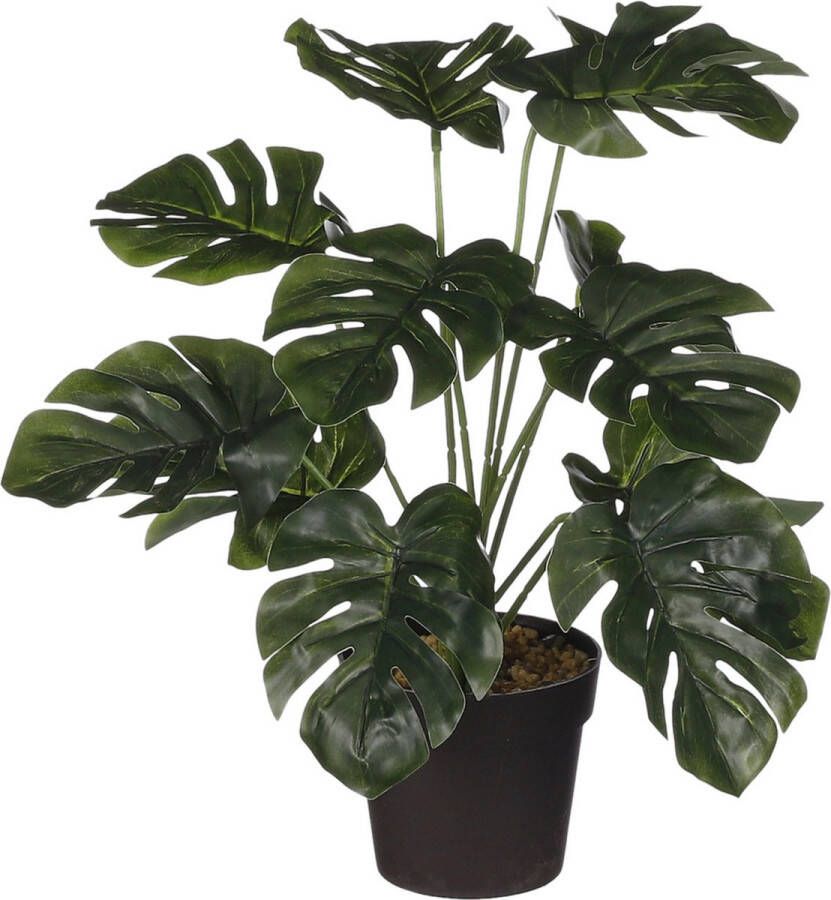 Mica Decorations Monstera kunstplant staand 40 cm huis kantoorplant Kunstplanten