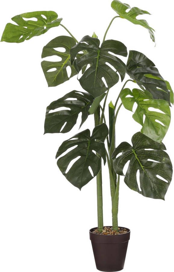 Mica Decorations Monstera Kunstplant in Bloempot H100 x Ø50 cm Groen