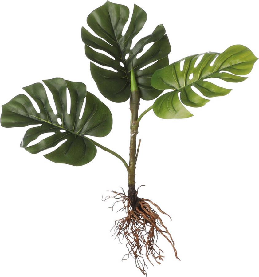 Mica Decorations Monstera Kunstplant L12 x B21 x H54 cm Groen