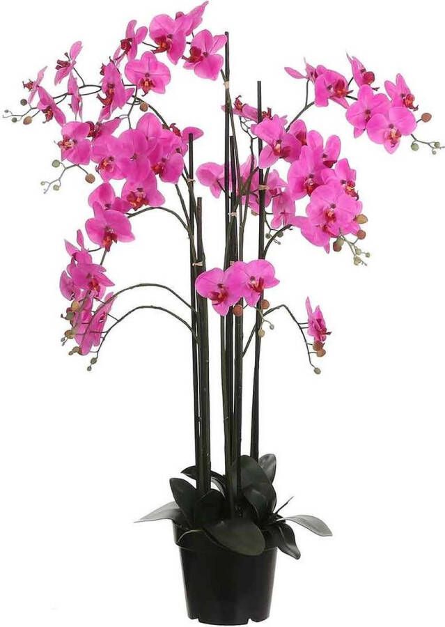 Mica Decorations orchidee in plastic pot paars maat in cm: 35 x 35 x 117