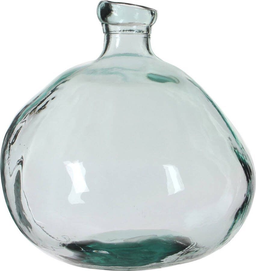 Mica Decorations Vaas Organic 33x33x33 Cm Glas Transparant