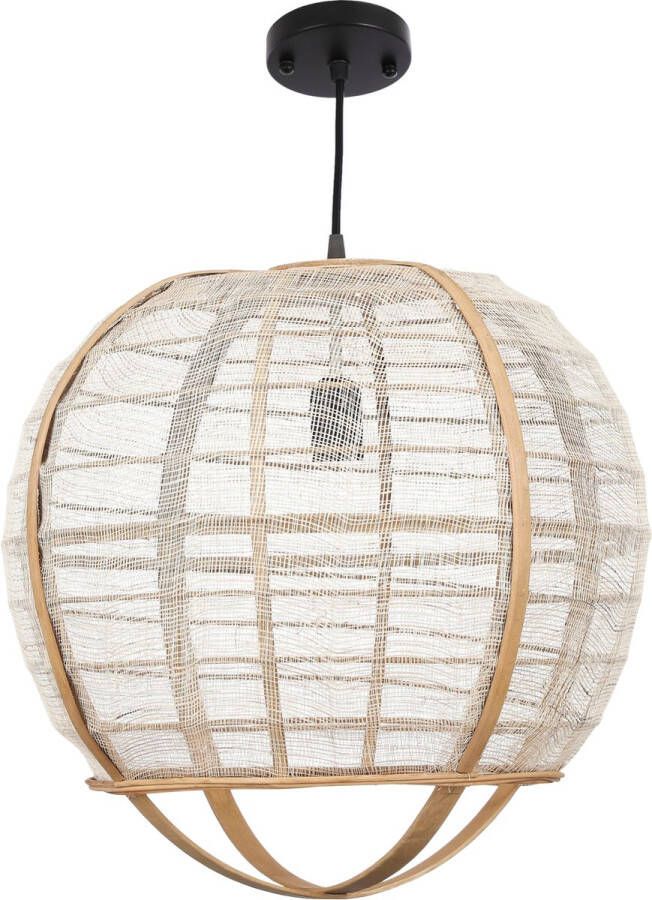 Mica Decorations Pella Hanglamp H43 5 x Ø45 cm Linnen Beige