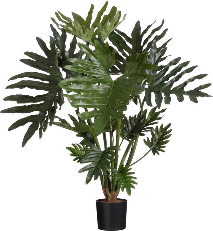 Mica Decorations Philodendron Selloum Kunstplant H85 x Ø55 cm Terracotta Pot Groen