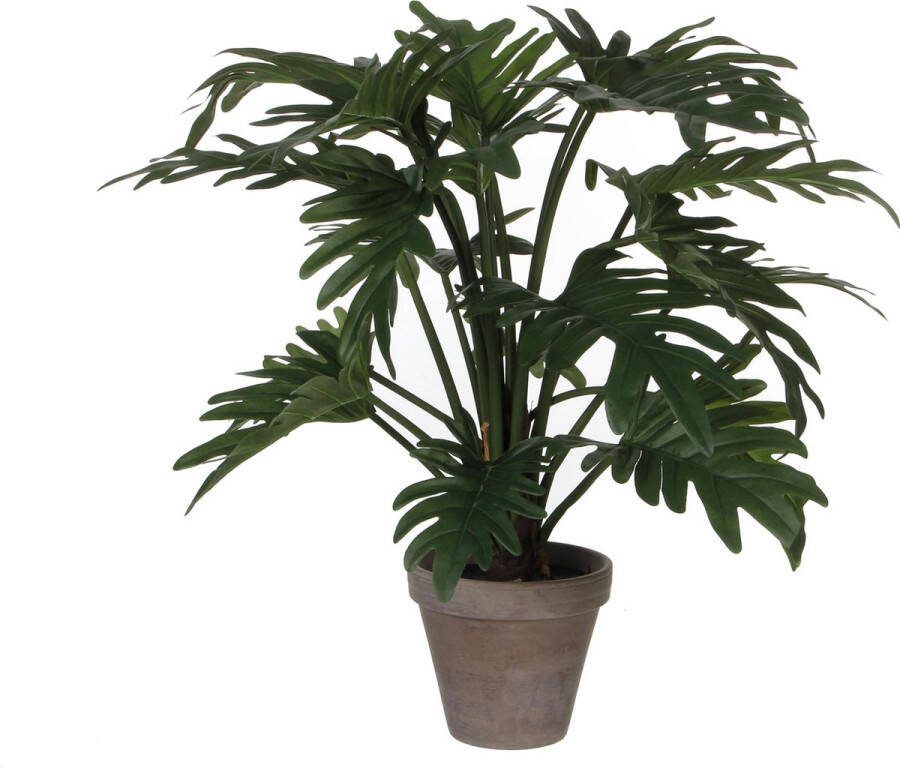 Mica Decorations Philodendron Selloum Kunstplant in Bloempot H50 x Ø60 cm Groen