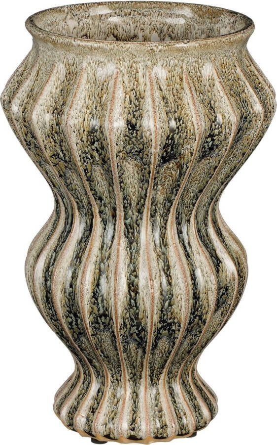 Mica Decorations Pippa Vaas H32 x Ø21 cm Keramiek Groen
