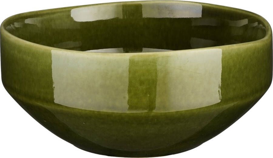 Mica Decorations Rhea Schaal Ø18 cm Keramiek Groen