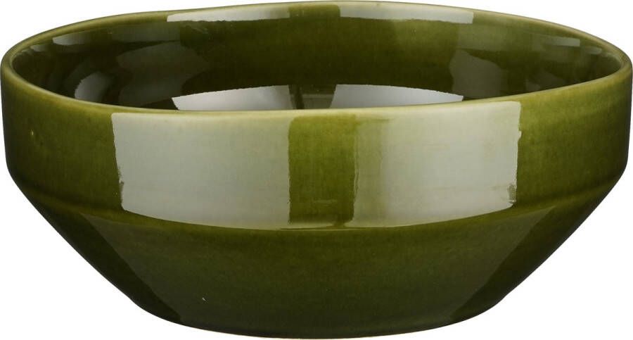 Mica Decorations Rhea Schaal Ø22 5 cm Keramiek Groen
