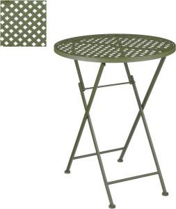 Mica Decorations Rowan Tafel H71 x Ø58 cm Ijzer Groen