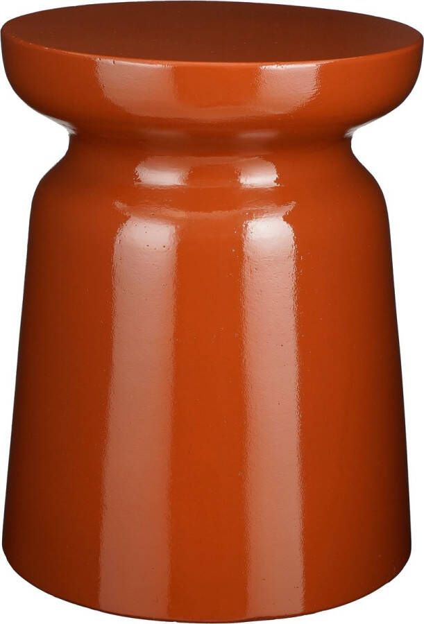 Mica Decorations Stage Bijzettafel H45 x Ø35 cm Cement Oranje