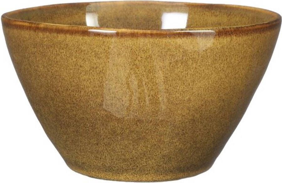 Mica Decorations Tabo Schaal 5 x 11 cm Oker 6 stuks