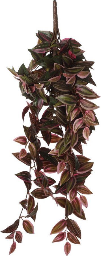 Mica Decorations Tradescantia Kunst Hangplant L15 x B20 x H54 cm Bordeaux