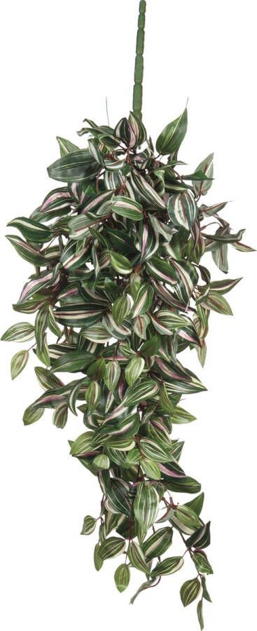 Mica Decorations Tradescantia vaderplant kunstplant groen L80 x B30 x H15 cm hangplant Kunstplanten nepplanten