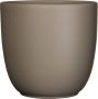 Mica Decorations Bloempot Mat Taupe Bruin Keramiek Voor Kamerplant H23 X D25 Cm Plantenpotten - Thumbnail 1