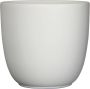 Mica Decorations Binnenpot Rond ESET VAN 21 TUSCA H23D25 Wit Mat - Thumbnail 1