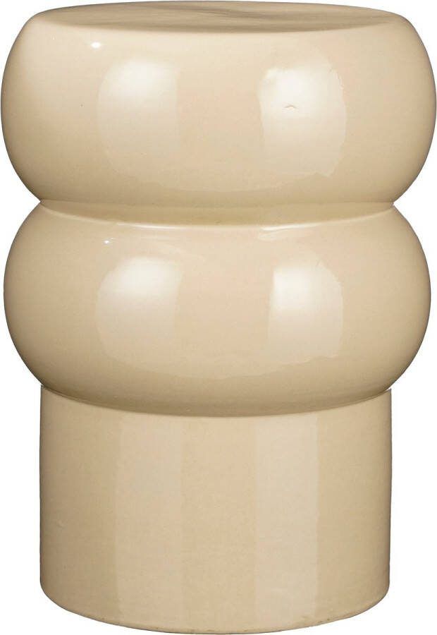 Mica Decorations Vendi Bijzettafel H44 x Ø32 cm Keramiek Crème