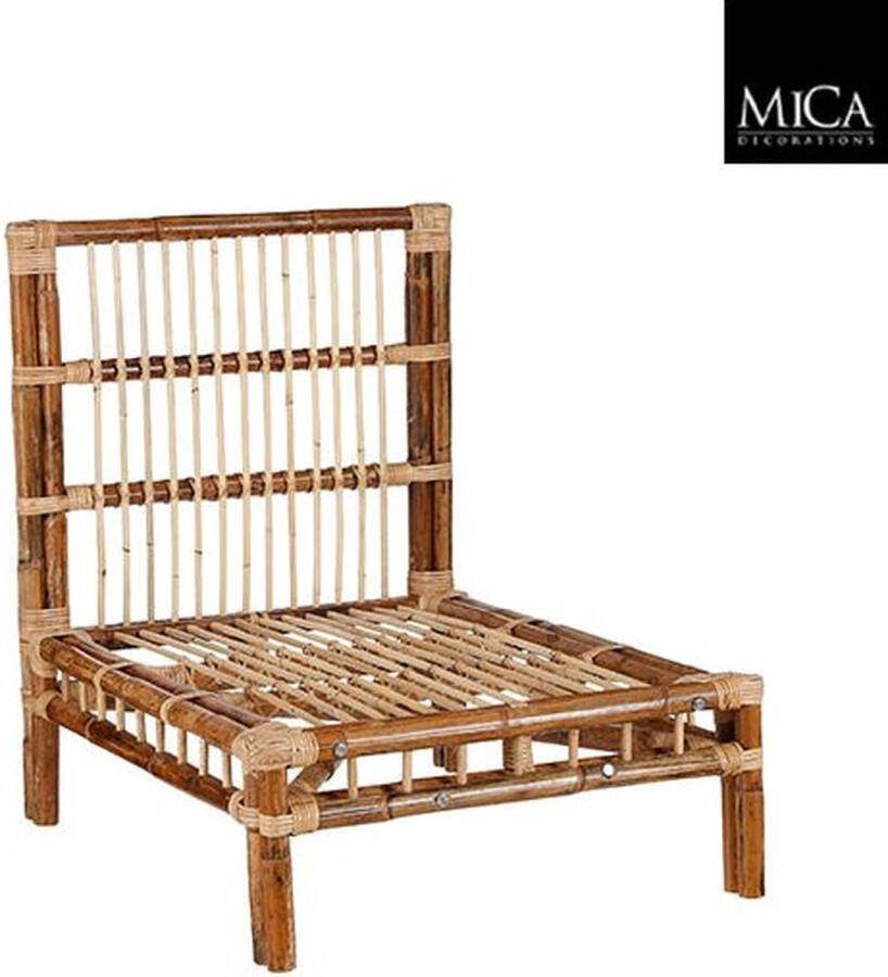 Mica Decorations Weldon Stoel 60 x 78 x 78 cm Bruin
