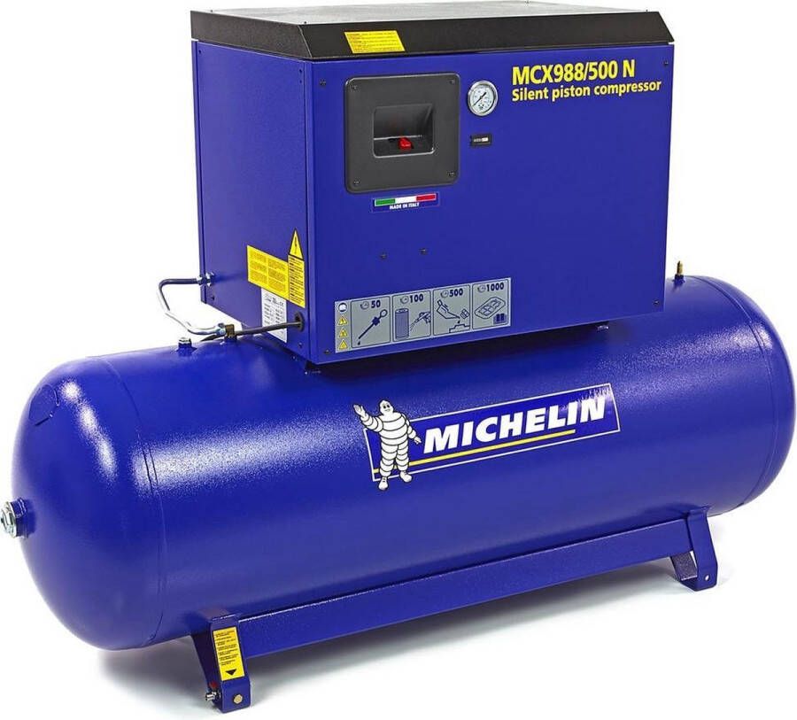 Michelin 10 PK 500 Liter Geluidgedempte Compressor MCX 988 500 N